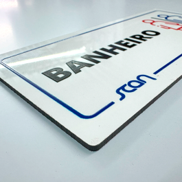 ACM Branco 10x20cm ACM 3mm 10x20cm 4x0   
