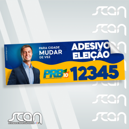 Adesivo 08 Eleição Vinil 08 - line 100gr  4x0  sem refile 