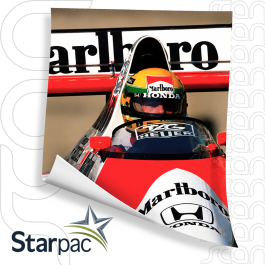 Adesivo Branco Laminado Externo Brilho Starpac Tam.Variados 4x0 Impressão Solvente  