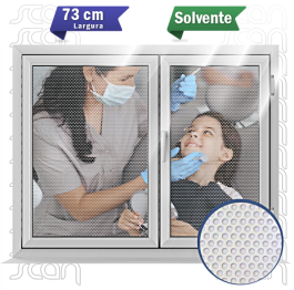 Adesivo Perfurado Adesivo Vinil Perfurado Largura 73cm 4x0 Impressão Solvente Sem acabamento 