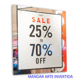 Adesivo Transparente Laminado Interno - Vinil 010 Tam. Variado  Impressão Solvente Sem refile  -  Com Laminação 