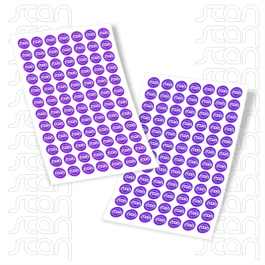 Adesivo Vinil Corte pequeno maior 6cm Laminado Adesivo Branco Laminado Interno 30x42  Qual. Premium Meio Corte 