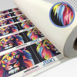 CANVAS Natural Importado  Tamanhos Variados 4x0 Impressão UV Sem acabamento 
