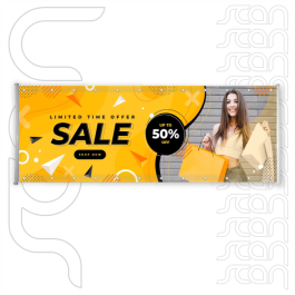 Faixa 440g Premium Lona 440g Largura 60cm 4x0 Impressão Solvente Bastão nas laterais 