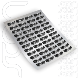 Folha Impressão C/ Corte de 3 a 6cm Adesivo Metalizado Prata 30X42 4x0 cores Imprimax Meio Corte 