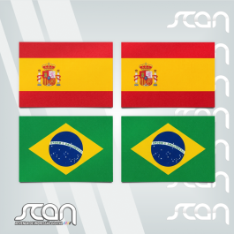 Impressão Uv rigido Somente impressão Color  4X0  Material Fornecido 