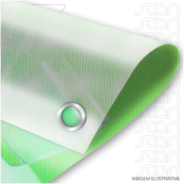 Lona Ortofonica - Perfurada   4x0 Impressão Solvente Sem sobra 