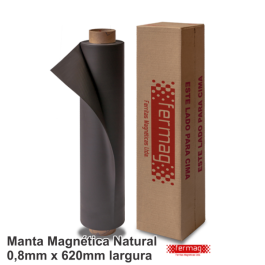 Manta Magnética 0,8mm Natural Largura 62cm  Para Carro Sem cola 