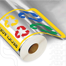 Adesivo Metalizado Prata Cromado Tam. 57,118 4x0 cores Impressão UV Sem refile Imprimax