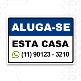 Placa Imobiliaria PS 1mm 40x60cm 4x0   
