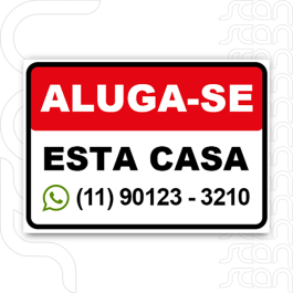 Placa Imobiliaria PS 2mm 40x60cm 4x0   