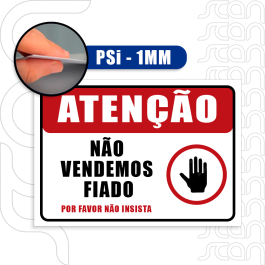 Placa UV PSi 1mm - Frente PSi - Maq. UV. Peq. 50x50cm 4X0 FOSCO sem refile 