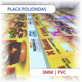 Poliondas PVC 3mm 4x0   