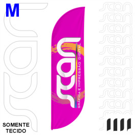 Tecido do Wind Banner Tecido Tactel - M 200x65cm - M 4x4  sem Base Somente o tecido. Confira o gabarito.